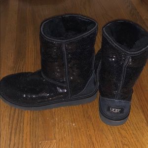 black sequin uggs